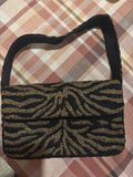 Leopard Print Beaded Shoulder Bag, Animal Print Purse, Handmade Beaded Handbag, Statement Bag, Women’s Shoulder Purse, Gift for Her (Copy)