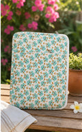 Quilted Dinosaur Print Laptop Sleeve | Bohemian Cotton iPad Bag (15x11 inches)