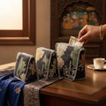 Quilted Makeup Bag Set: Hand Block Cotton Toiletry Kit