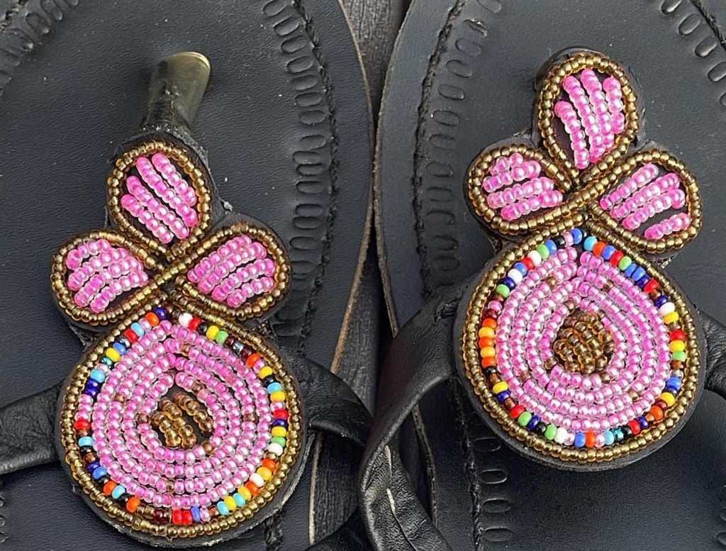 Handmade Maasai Beaded Sandals