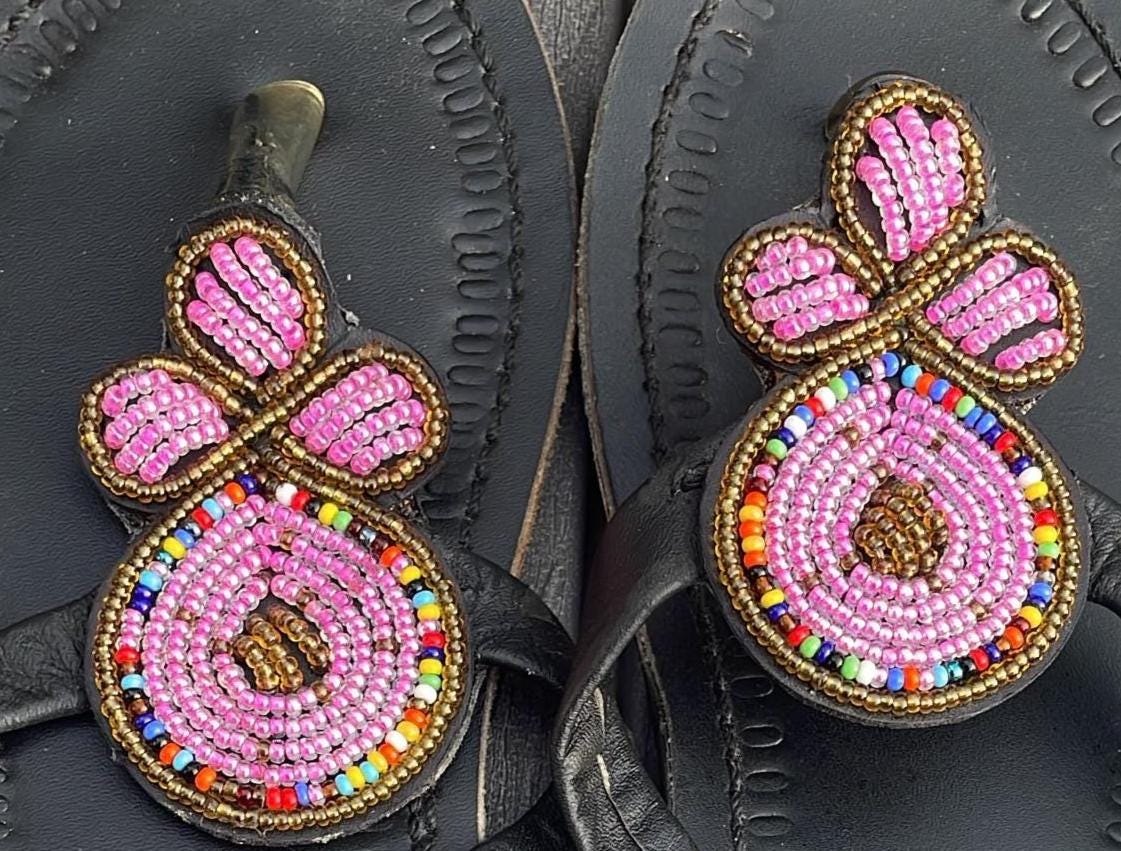 Handmade Maasai Beaded Sandals