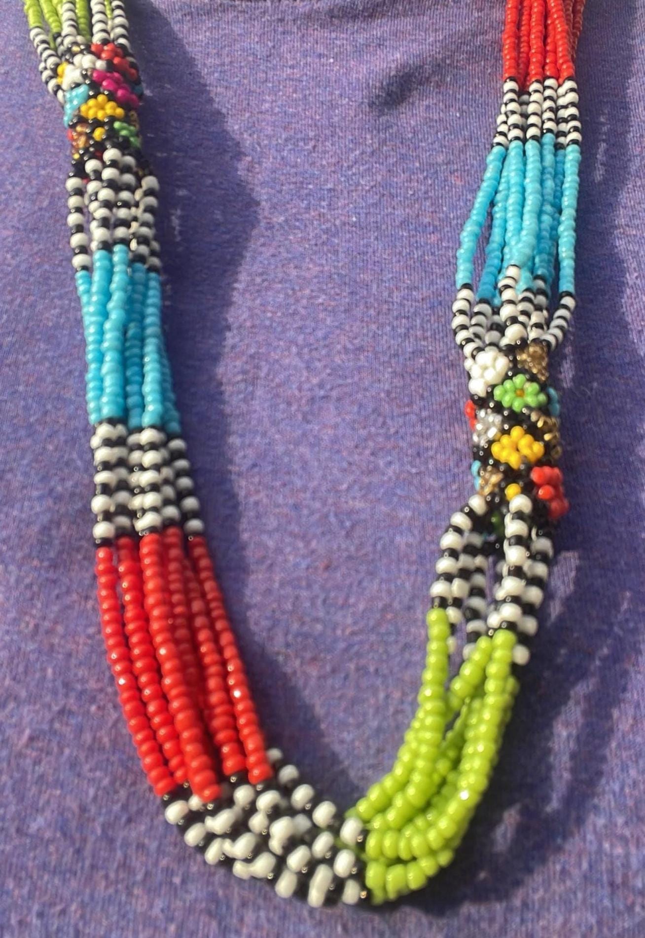 Handmade Maasai Beaded Necklace