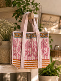 Block Print Tote Bag | Cotton Quilted, Eco Friendly Everyday Bag