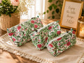 Quilted Makeup Bag Set: Hand Block Cotton Toiletry Kit
