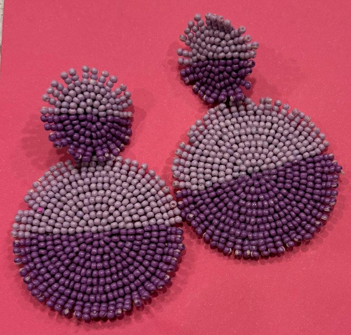 Handmade Beaded Statement Earrings – Colorful Cactus, Heart, Bow, Tassel & Round Drop Earrings