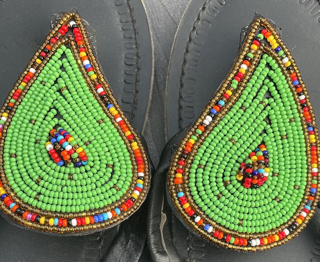 Handmade Maasai Beaded Sandals