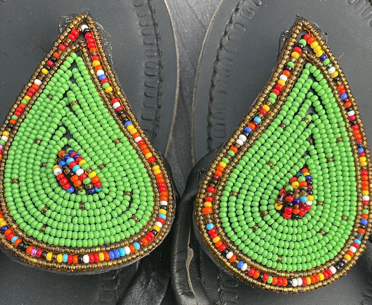 Handmade Maasai Beaded Sandals