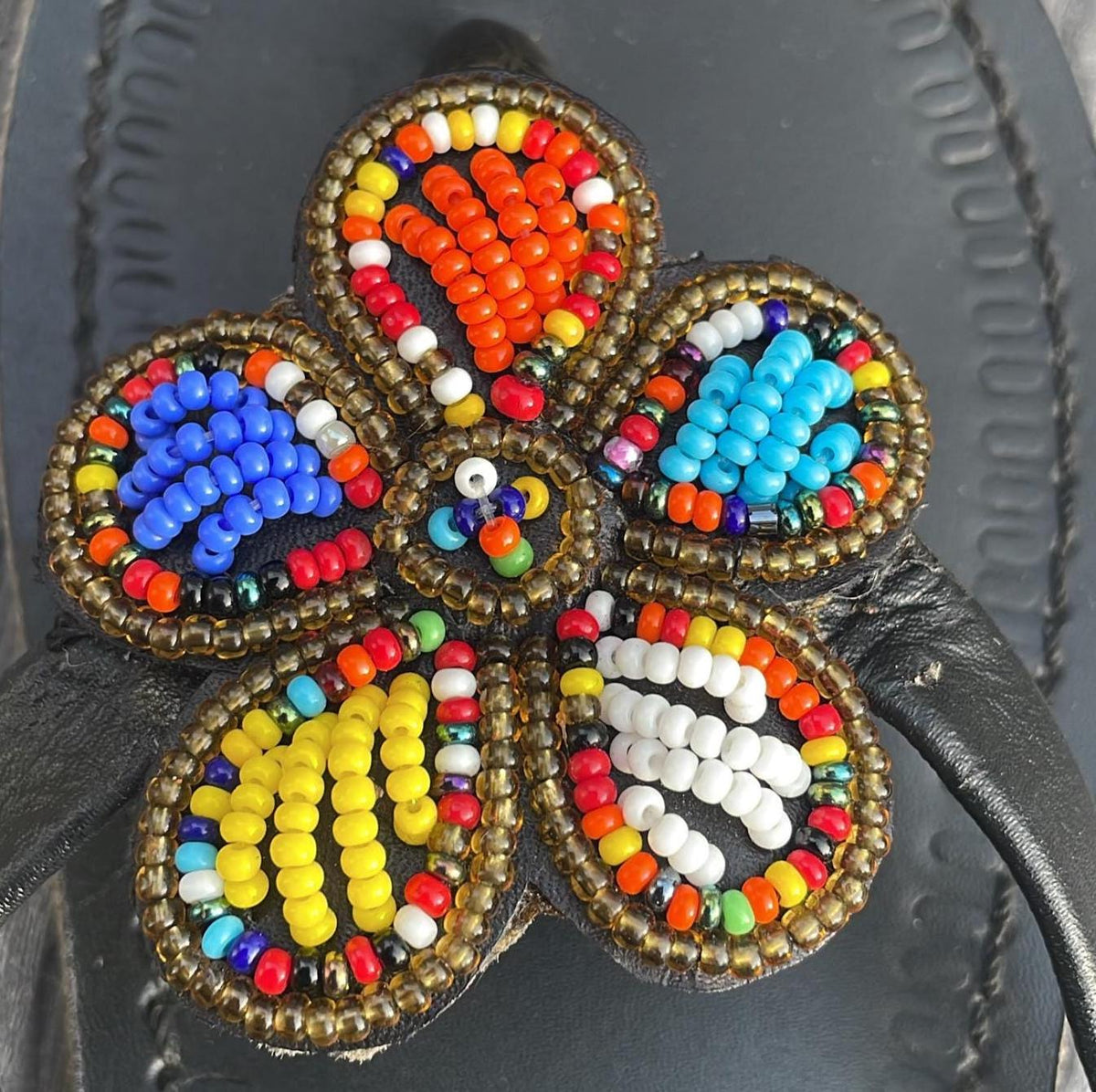 Handmade Maasai Beaded Sandals