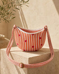 Quilted Cotton Crossbody Bag, Artisan Block Printed Sling Purse