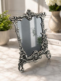 Antique Silver Ornate Baroque Photo Frame | Victorian Tabletop Decor