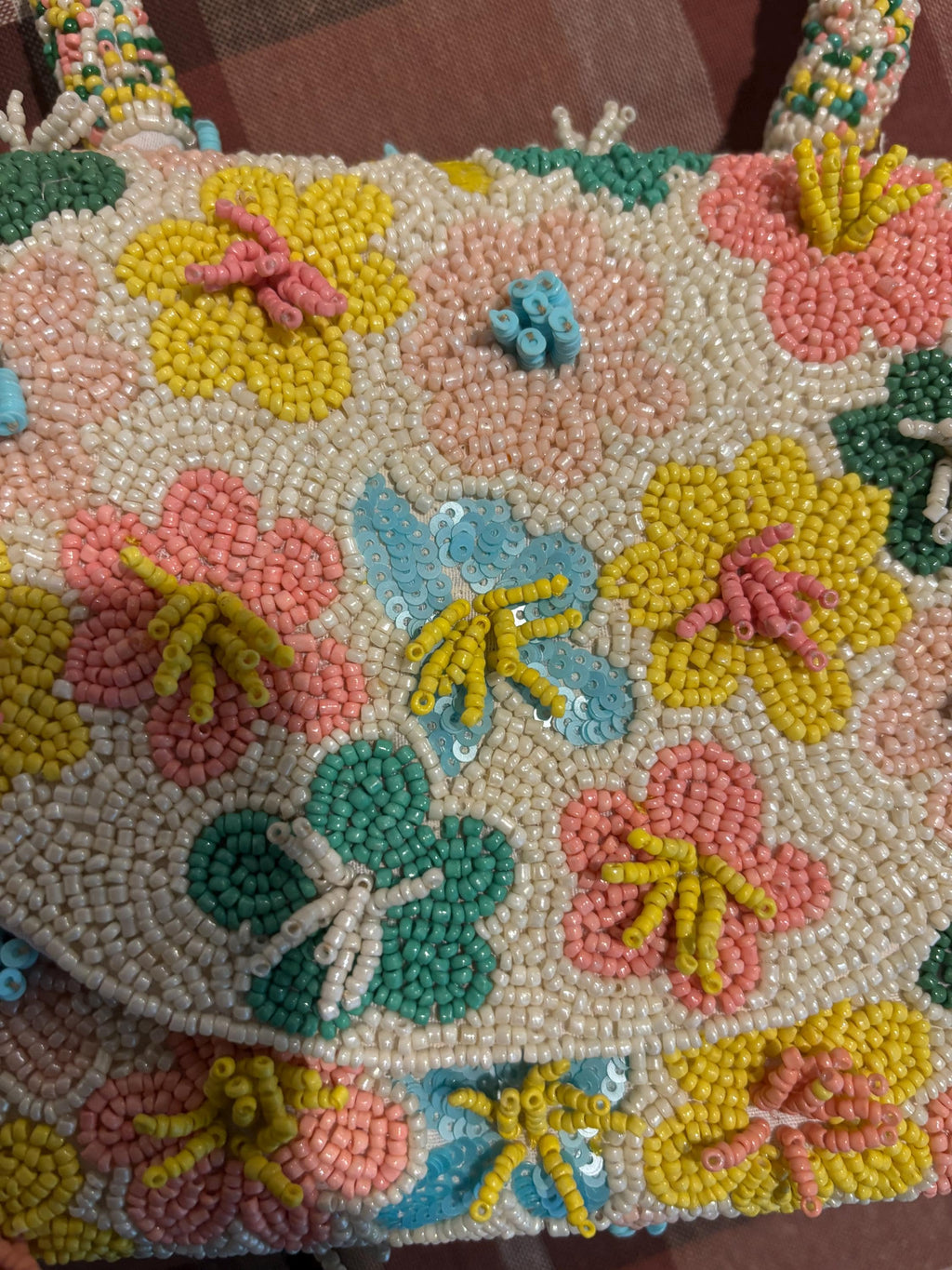 Colorful Floral Handmade Beaded Shoulder Bag | 3D Flower Seed Bead Purse | Statement Handbag | Cute Spring & Summer Bag | Gift for Her